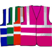 YK001 Hi Vis Waistcoats Coloured